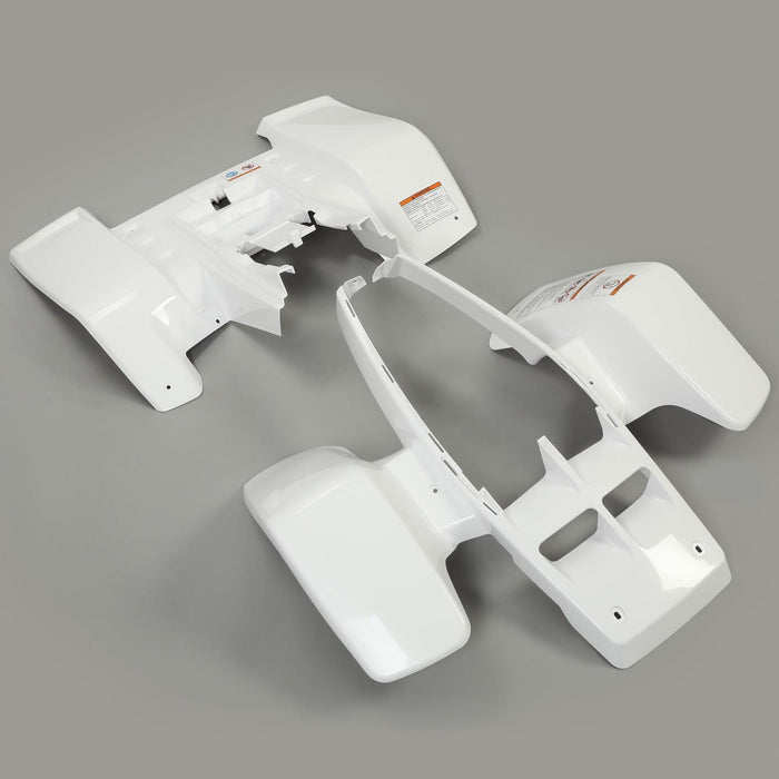 DURAFORCE 1Set Front & Rear Fender Plastic Body For 1987-2006 Yamaha Banshee 350 White