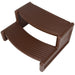 DURAFORCE Spa and Hot Tubs Step Plastic Stairs For Round/Straight Sided Spa Espresso/Brown