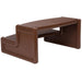 DURAFORCE Spa and Hot Tubs Step Plastic Stairs For Round/Straight Sided Spa Espresso/Brown