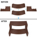 DURAFORCE Spa and Hot Tubs Step Plastic Stairs For Round/Straight Sided Spa Espresso/Brown