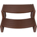 DURAFORCE Spa and Hot Tubs Step Plastic Stairs For Round/Straight Sided Spa Espresso/Brown