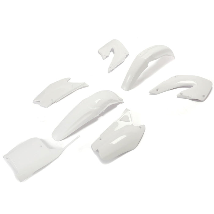 DURAFORCE RESTYLE WHITE PLASTIC KIT FOR HONDA CR125 CR250 CR125R CR250R 2-Stroke 2000 2001
