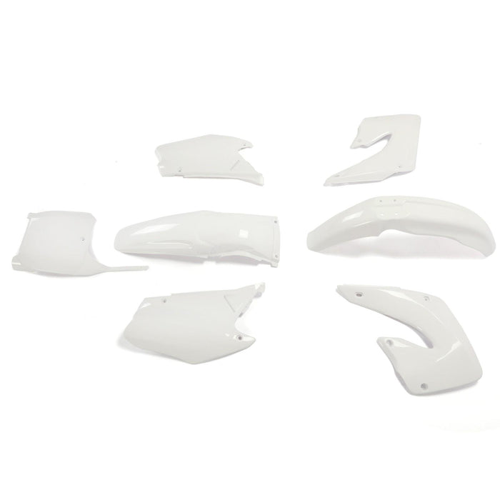 DURAFORCE RESTYLE WHITE PLASTIC KIT FOR HONDA CR125 CR250 CR125R CR250R 2-Stroke 2000 2001