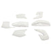 DURAFORCE RESTYLE WHITE PLASTIC KIT FOR HONDA CR125 CR250 CR125R CR250R 2-Stroke 2000 2001