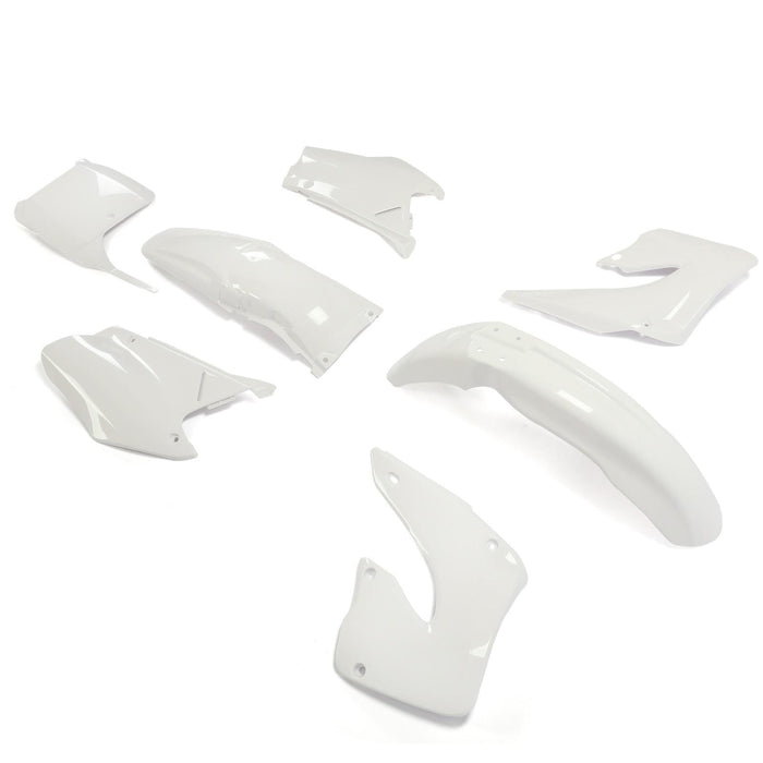 DURAFORCE RESTYLE WHITE PLASTIC KIT FOR HONDA CR125 CR250 CR125R CR250R 2-Stroke 2000 2001