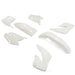 DURAFORCE RESTYLE WHITE PLASTIC KIT FOR HONDA CR125 CR250 CR125R CR250R 2-Stroke 2000 2001