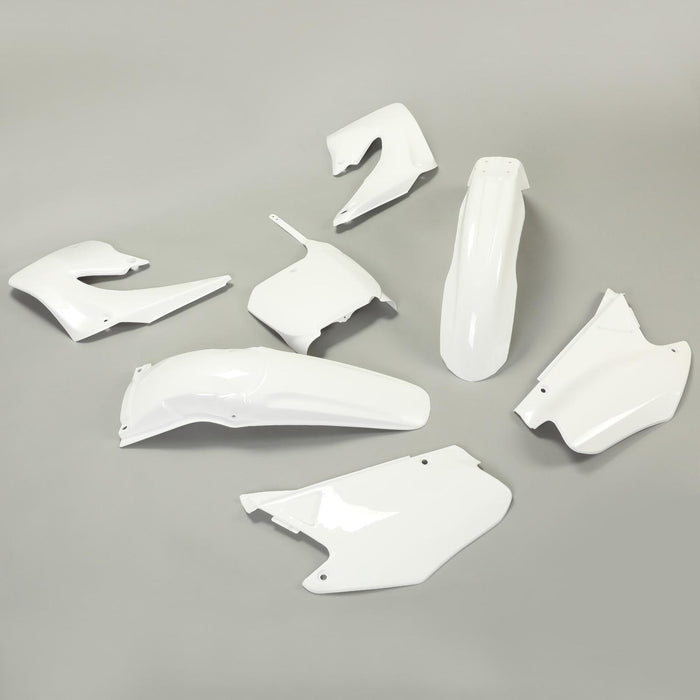 DURAFORCE RESTYLE WHITE PLASTIC KIT FOR HONDA CR125 CR250 CR125R CR250R 2-Stroke 2000 2001