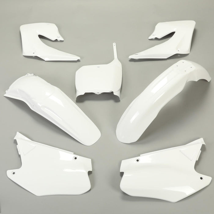 DURAFORCE RESTYLE WHITE PLASTIC KIT FOR HONDA CR125 CR250 CR125R CR250R 2-Stroke 2000 2001