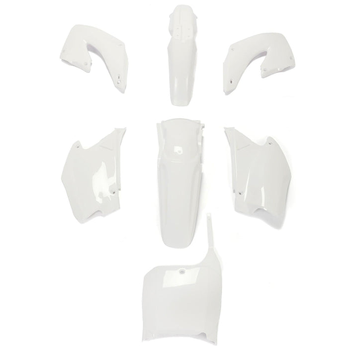 DURAFORCE RESTYLE WHITE PLASTIC KIT FOR HONDA CR125 CR250 CR125R CR250R 2-Stroke 2000 2001