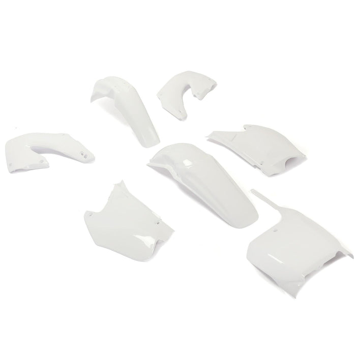 DURAFORCE RESTYLE WHITE PLASTIC KIT FOR HONDA CR125 CR250 CR125R CR250R 2-Stroke 2000 2001
