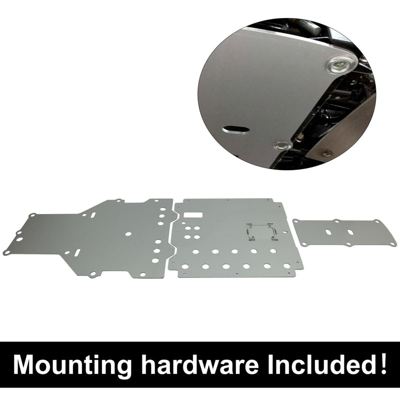 DURAFORCE For 13-20 HONDA PIONEER 700 3/16" ALUMINUM Full Chassis Skid Plate Splash Guard
