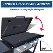 DURAFORCE Black Outdoor 36" Griddle Hard Cover Lid Fit For Blackstone Griddle New