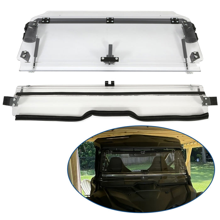 DURAFORCE Flip Windshield Scratch Resistant for 2019-2024 Honda Talon 1000R/X 1000X-4