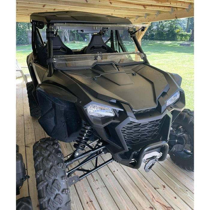 DURAFORCE Flip Windshield Scratch Resistant for 2019-2024 Honda Talon 1000R/X 1000X-4