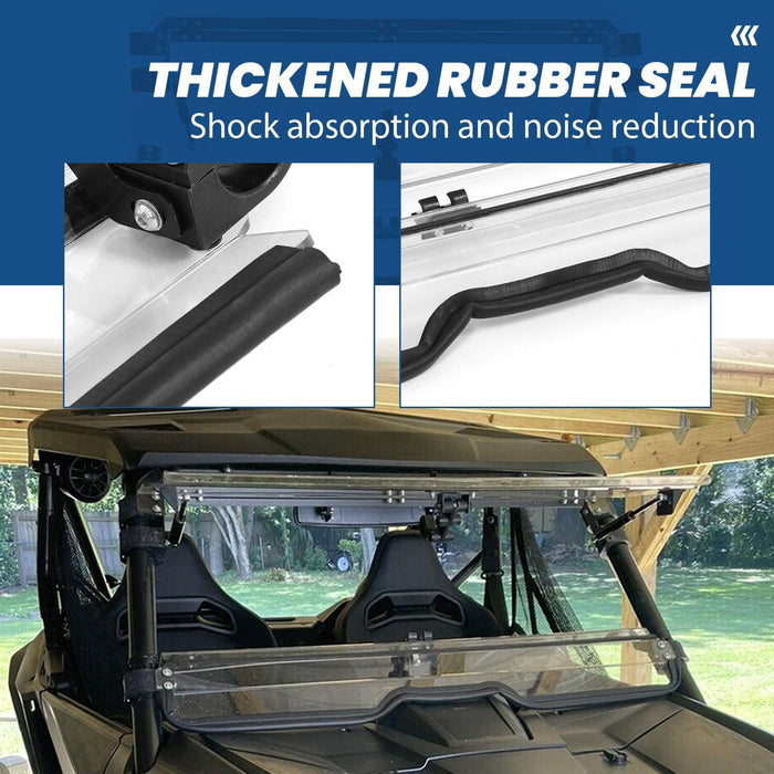 DURAFORCE Flip Windshield Scratch Resistant for 2019-2024 Honda Talon 1000R/X 1000X-4