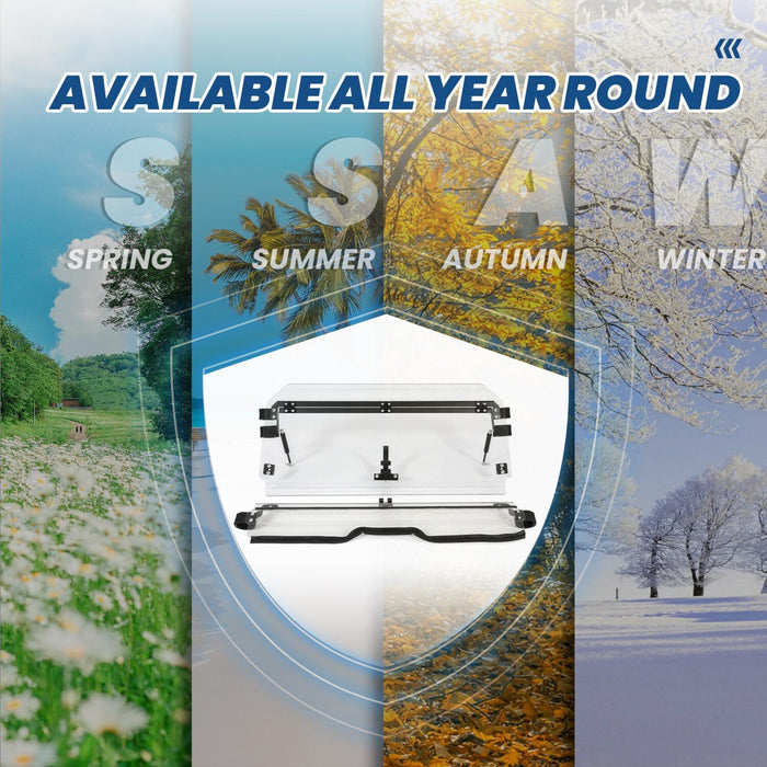 DURAFORCE Flip Windshield Scratch Resistant for 2019-2024 Honda Talon 1000R/X 1000X-4