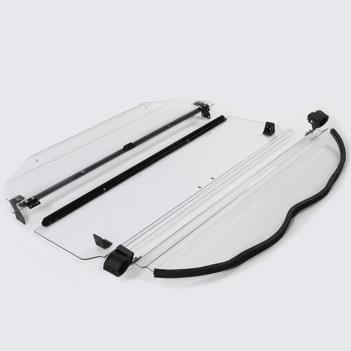 DURAFORCE Scratch Resistant 2-IN-1 Front Flip Windshield for 2017+ Can-Am Maverick X3