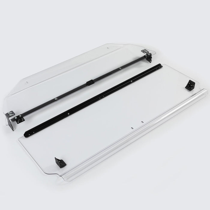 DURAFORCE Scratch Resistant 2-IN-1 Front Flip Windshield for 2017+ Can-Am Maverick X3