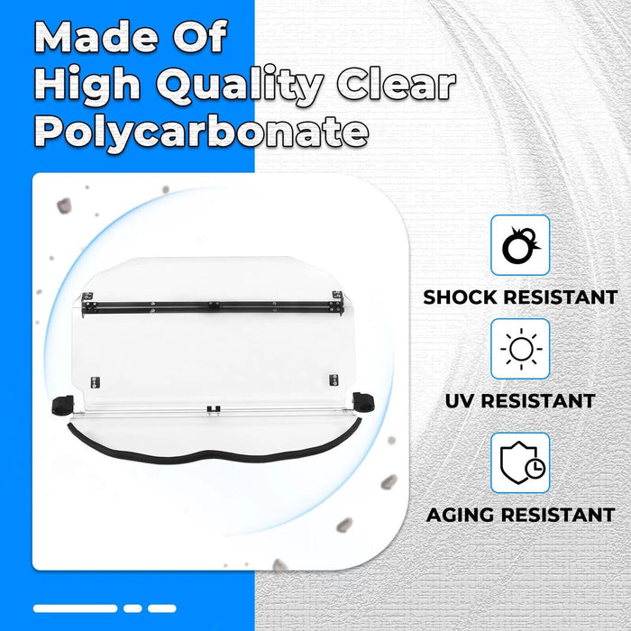 DURAFORCE Scratch Resistant 2-IN-1 Front Flip Windshield for 2017+ Can-Am Maverick X3