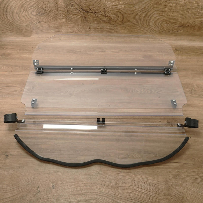 DURAFORCE Scratch Resistant 2-IN-1 Front Flip Windshield for 2017+ Can-Am Maverick X3