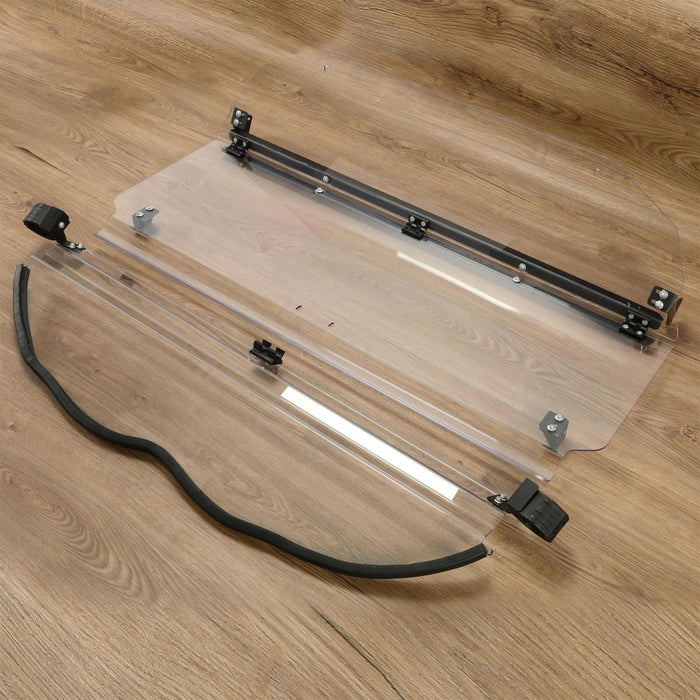 DURAFORCE Scratch Resistant 2-IN-1 Front Flip Windshield for 2017+ Can-Am Maverick X3