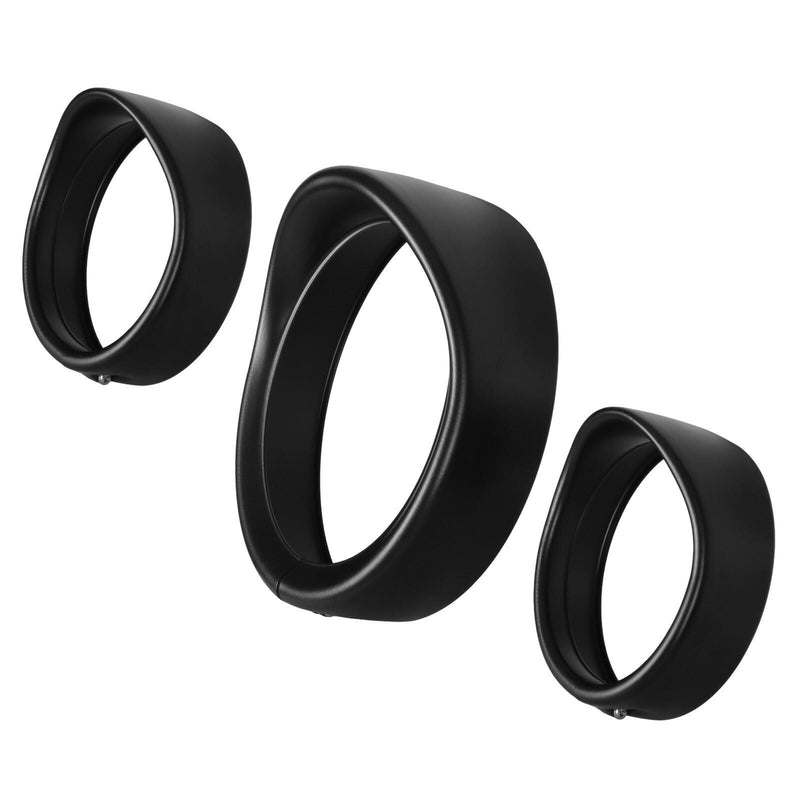 DURAFORCE 7" Headlight 4.5" Fog Lamp Visor Trim Ring Bezel For Harley Touring Softail