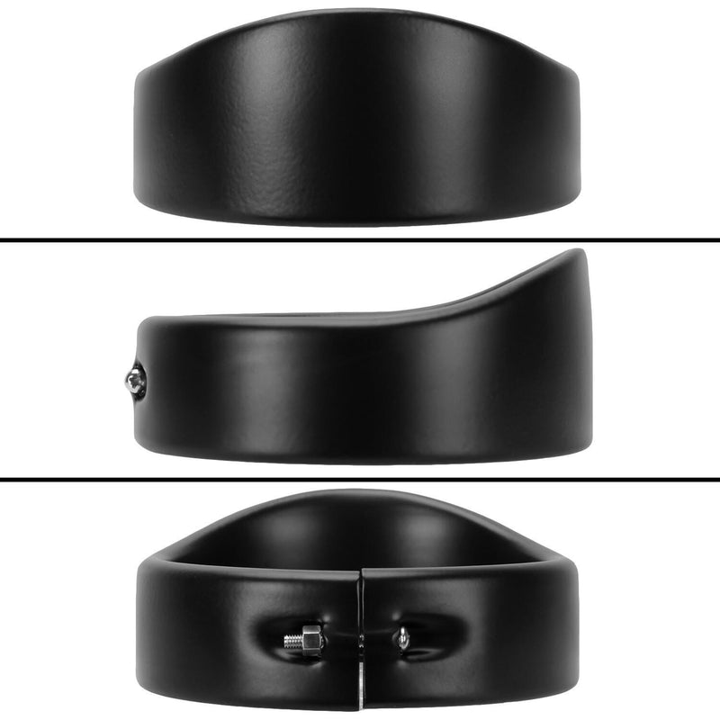 DURAFORCE 7" Headlight 4.5" Fog Lamp Visor Trim Ring Bezel For Harley Touring Softail