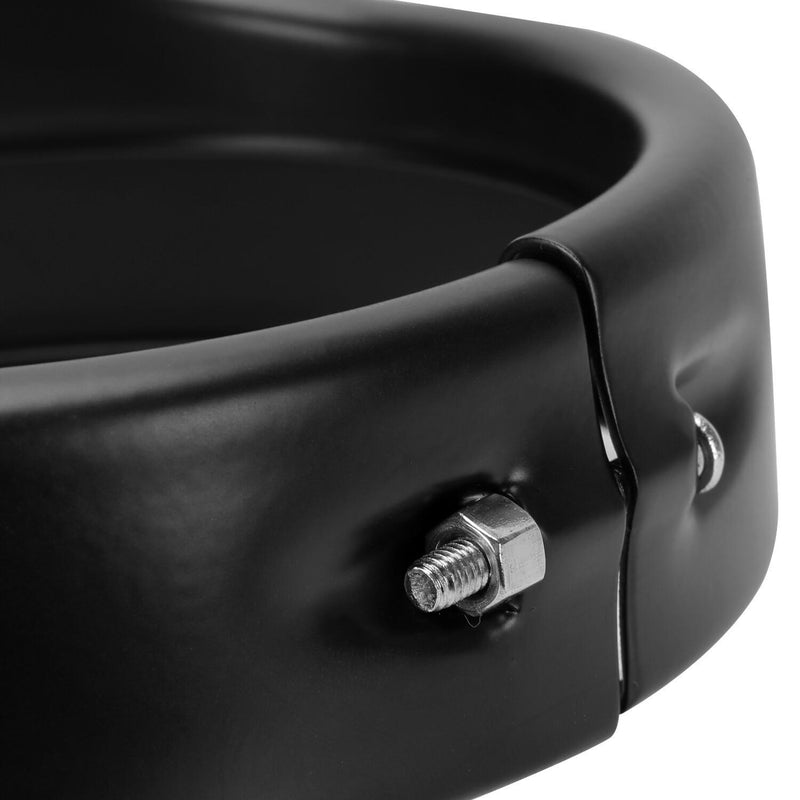 DURAFORCE 7" Headlight 4.5" Fog Lamp Visor Trim Ring Bezel For Harley Touring Softail