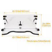 DURAFORCE Front Scratch Resistant Flip Windshield Clear For 2014-2025 Honda Pioneer 700 4