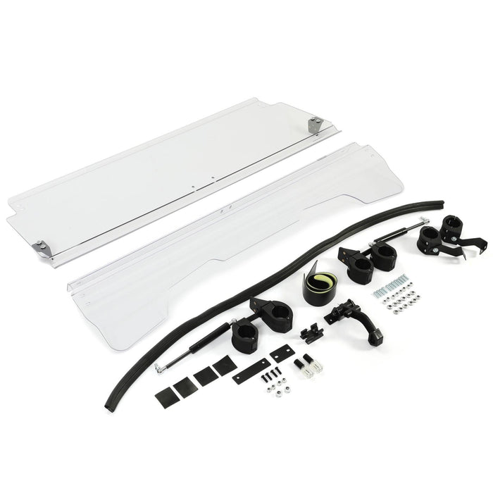 DURAFORCE Front Scratch Resistant Flip Windshield Clear For 2014-2025 Honda Pioneer 700 4