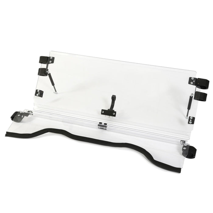 DURAFORCE Front Scratch Resistant Flip Windshield Clear For 2014-2025 Honda Pioneer 700 4