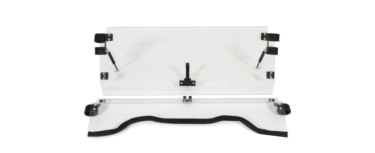 DURAFORCE Front Scratch Resistant Flip Windshield Clear For 2014-2025 Honda Pioneer 700 4