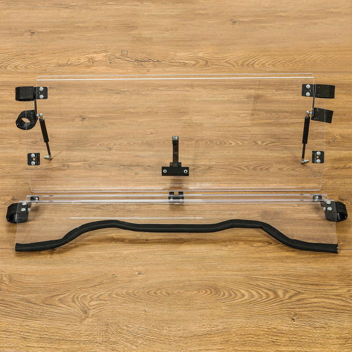 DURAFORCE Front Scratch Resistant Flip Windshield Clear For 2014-2025 Honda Pioneer 700 4