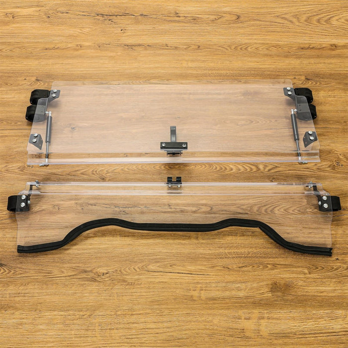 DURAFORCE Front Scratch Resistant Flip Windshield Clear For 2014-2025 Honda Pioneer 700 4