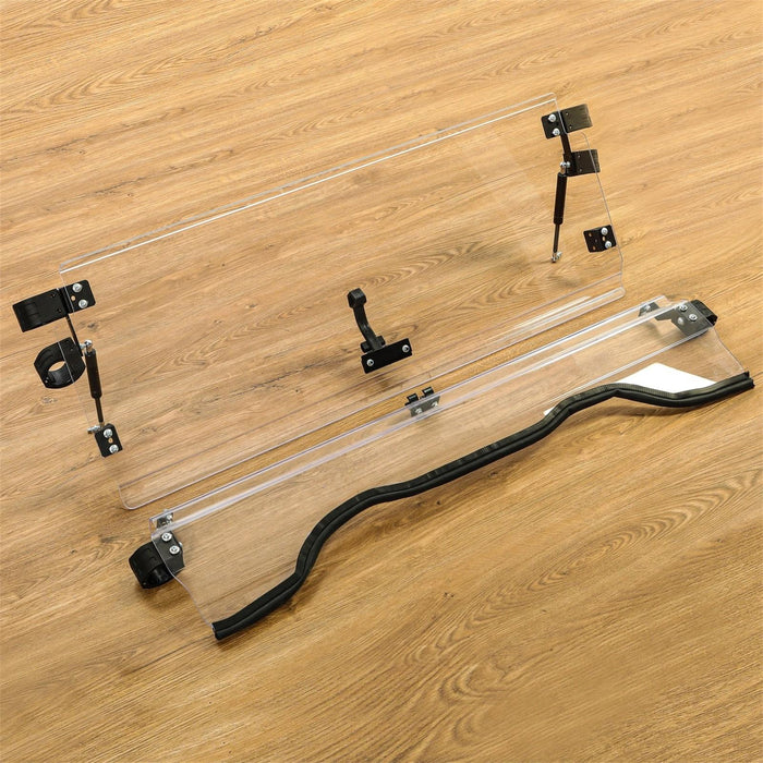 DURAFORCE Front Scratch Resistant Flip Windshield Clear For 2014-2025 Honda Pioneer 700 4