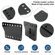 DURAFORCE Universal Black Snowplow Mount Drop Bracket Lift Level Kit Powder Coated Steel