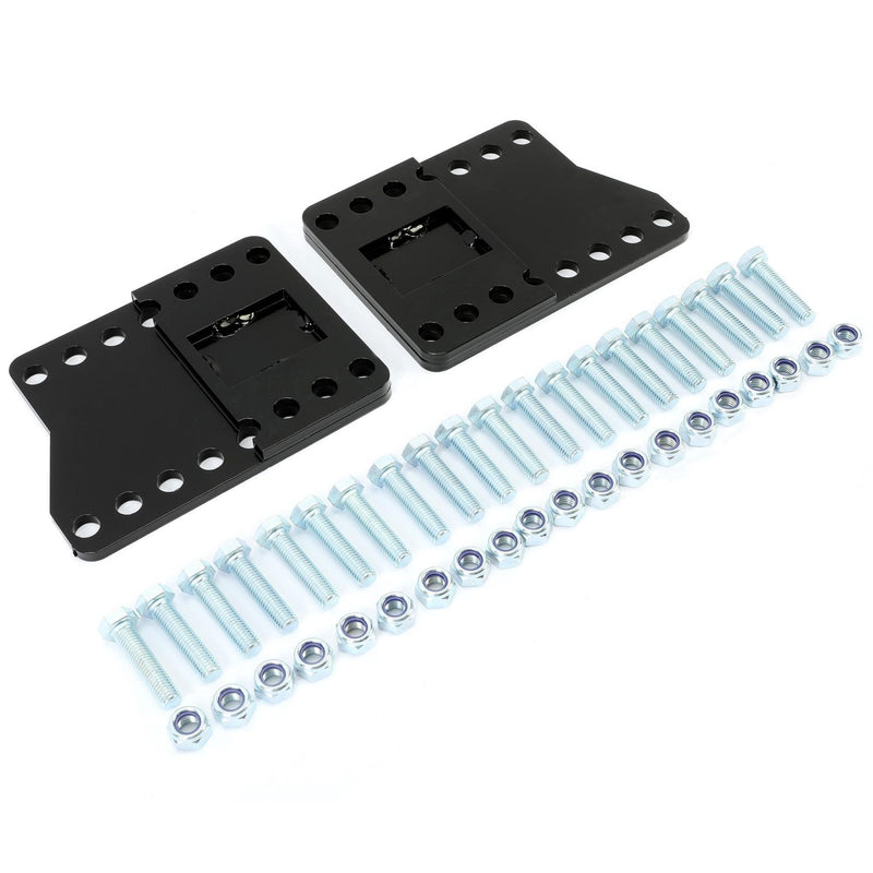 DURAFORCE Universal Black Snowplow Mount Drop Bracket Lift Level Kit Powder Coated Steel