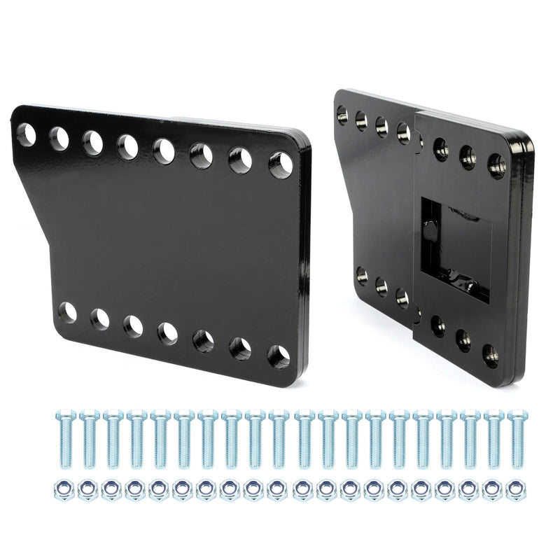 DURAFORCE Universal Black Snowplow Mount Drop Bracket Lift Level Kit Powder Coated Steel