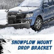 DURAFORCE Universal Black Snowplow Mount Drop Bracket Lift Level Kit Powder Coated Steel