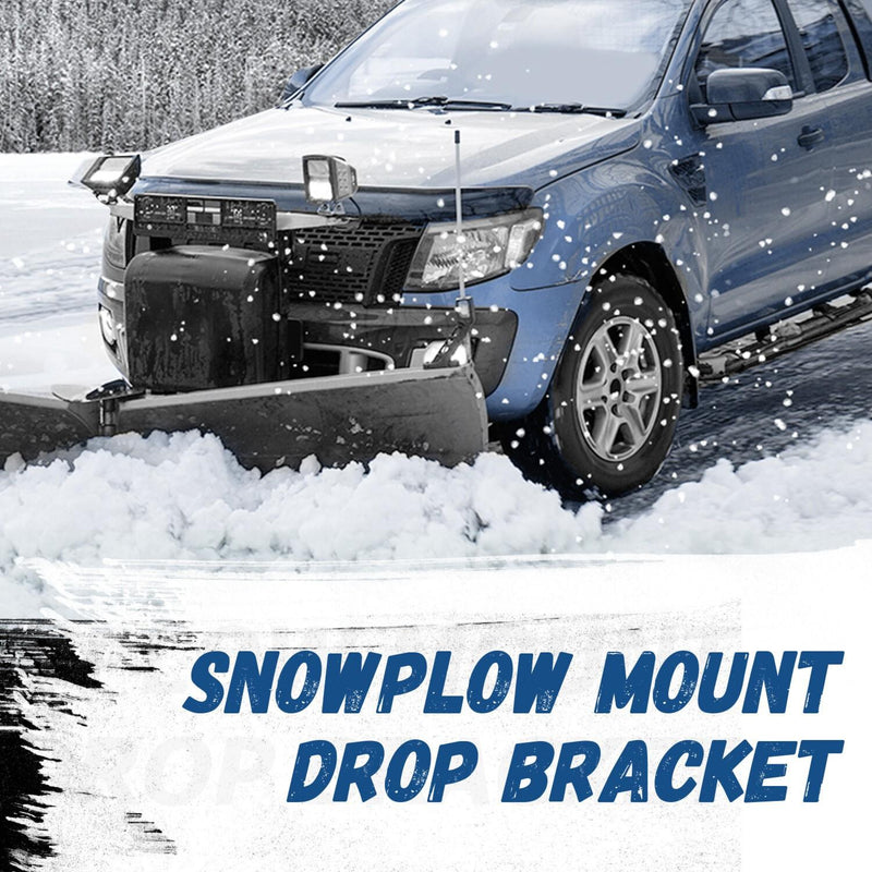 DURAFORCE Universal Black Snowplow Mount Drop Bracket Lift Level Kit Powder Coated Steel