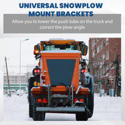 DURAFORCE Universal Black Snowplow Mount Drop Bracket Lift Level Kit Powder Coated Steel