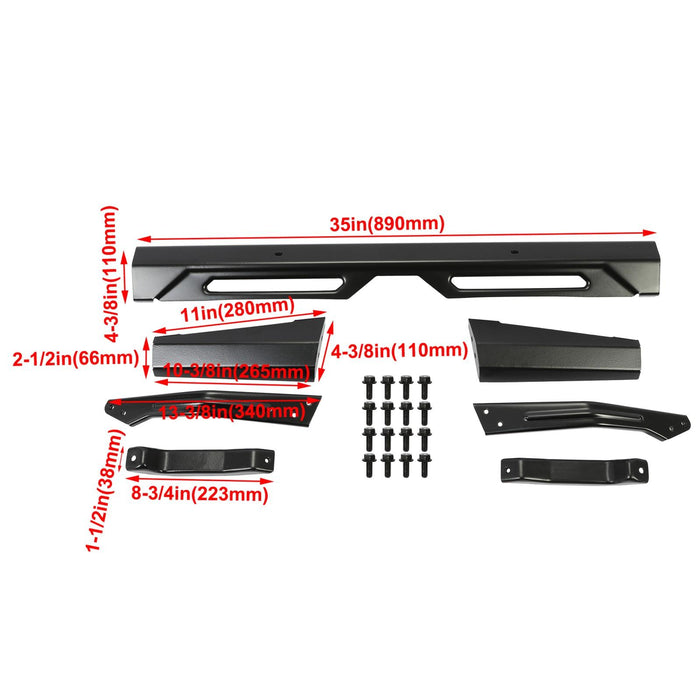 DURAFORCE For Polaris Rear Bumper Brushguard 2018-2024 Ranger 1000 Crew XP #2882529