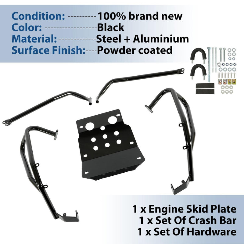 DURAFORCE For HONDA CRF250 Rally FULL CRASH BAR ENGINE GUARD Upper Lower Skid Plate 17-22