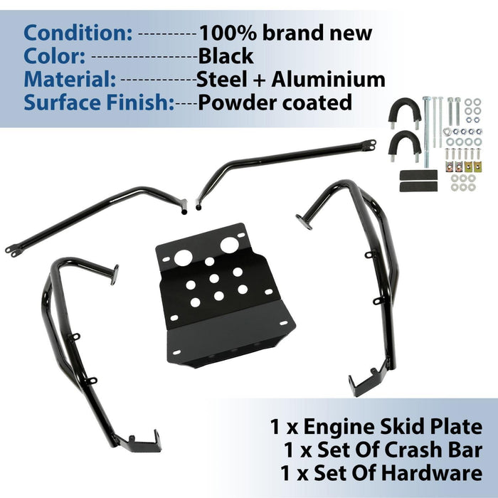 DURAFORCE For HONDA CRF250 Rally FULL CRASH BAR ENGINE GUARD Upper Lower Skid Plate 17-22