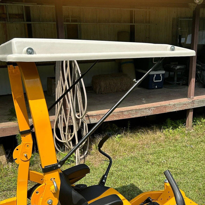 DURAFORCE Paintable Tractor Cab Top Canopy For John Deere Ztrak Mowers ROPS -White