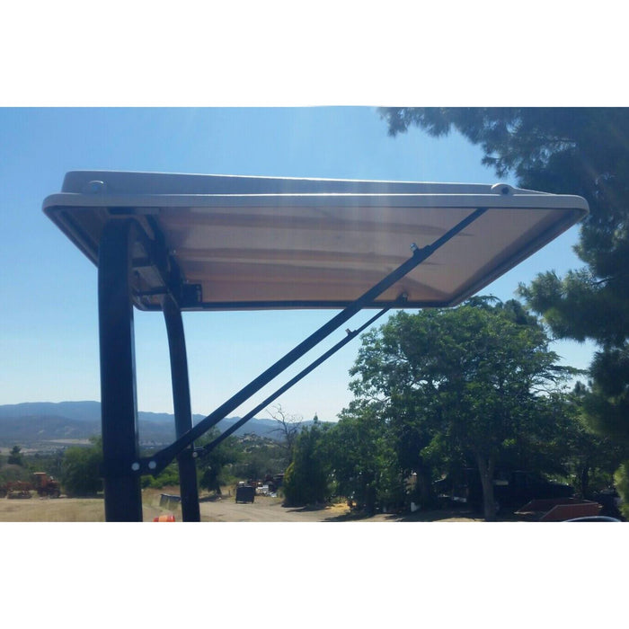 DURAFORCE Paintable Tractor Cab Top Canopy For John Deere Ztrak Mowers ROPS -White