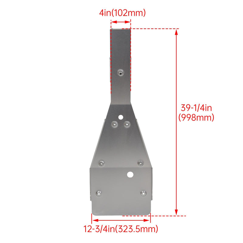 DURAFORCE For Yamaha Raptor 700 700R Full Chassis Glide Swing Arm Skid Plate Splash Guard