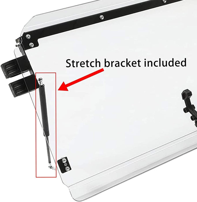 DURAFORCE 2-IN-1 Flip Front Windshield Scratch Resistant For Arctic Cat Wildcat 4 1000