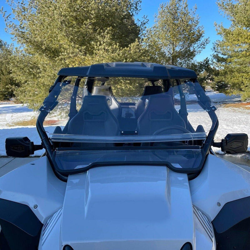 DURAFORCE 2-IN-1 Flip Front Windshield Scratch Resistant For Arctic Cat Wildcat 4 1000