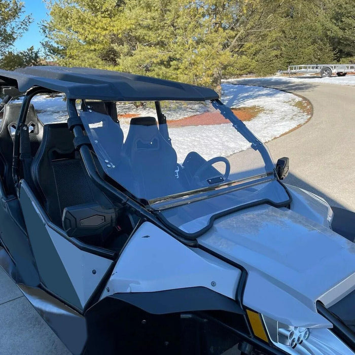 DURAFORCE 2-IN-1 Flip Front Windshield Scratch Resistant For Arctic Cat Wildcat 4 1000